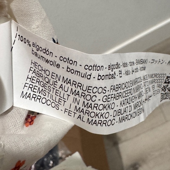 Zara Cream Dainty Floral Pintuck Pleat Swiss Dot Prairie Boho Top 12-18 Months - Picture 14 of 14